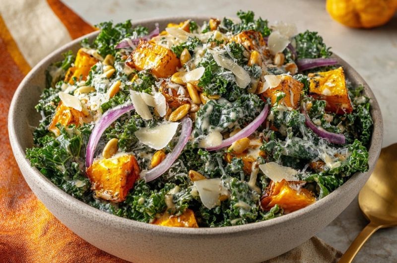 Harvest Roasted Squash & Kale Salad