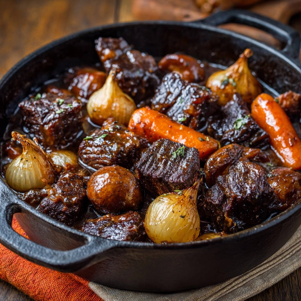 Hearty Beef Veggie Braise Close Up Detail 1