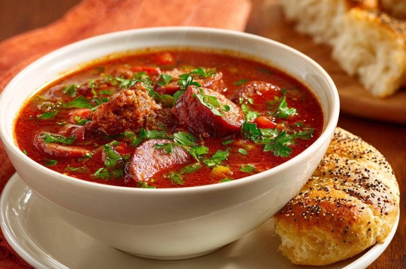 Hearty Sausage & Beef Stew