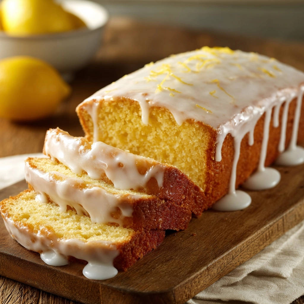 Lemon Sunshine Loaf Sliced And Glazed