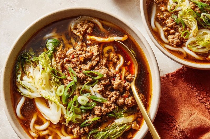 Spicy Ground Meat Udon
