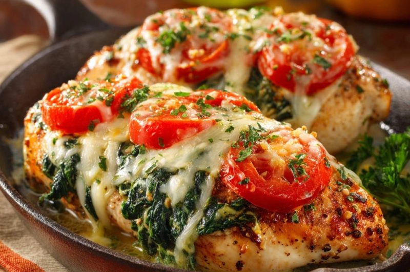 Stuffed Skillet Chicken