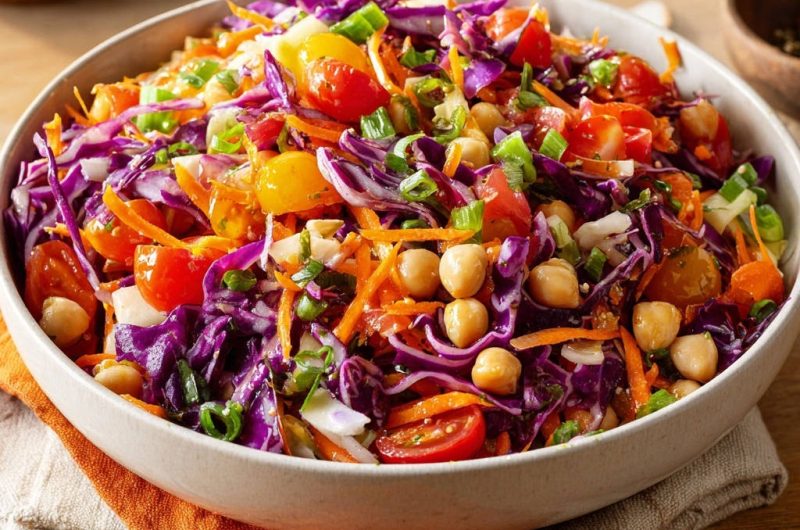 Vibrant Rainbow Chickpea Salad