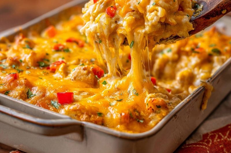 Cheesy Chicken & Rice Bake