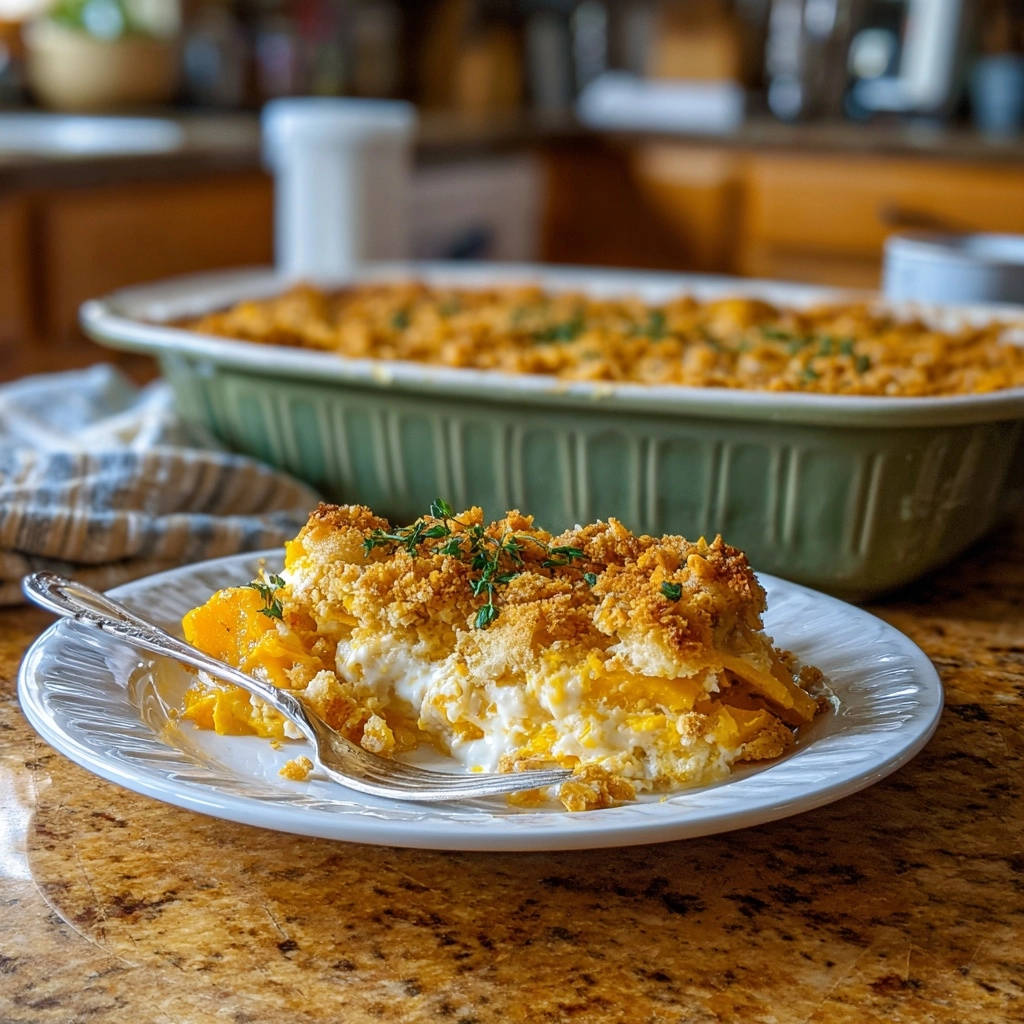 Cheesy Potato Gratin Plated Cross Section 1