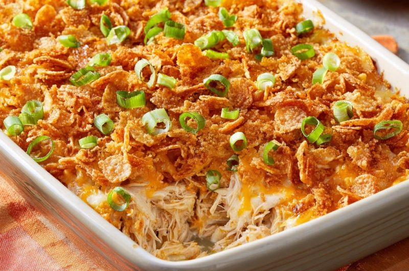 Crispy Chicken & Cheese Casserole
