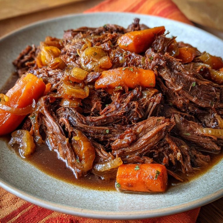 Ultimate Pot Roast Close Up Plated