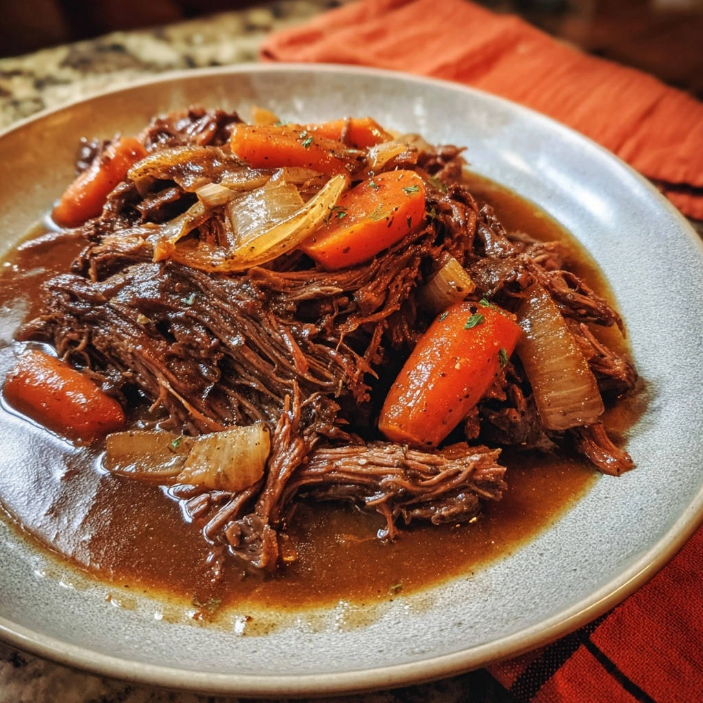 Ultimate Pot Roast Plated Close Up 1
